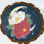 Flower Moon Wood Slice