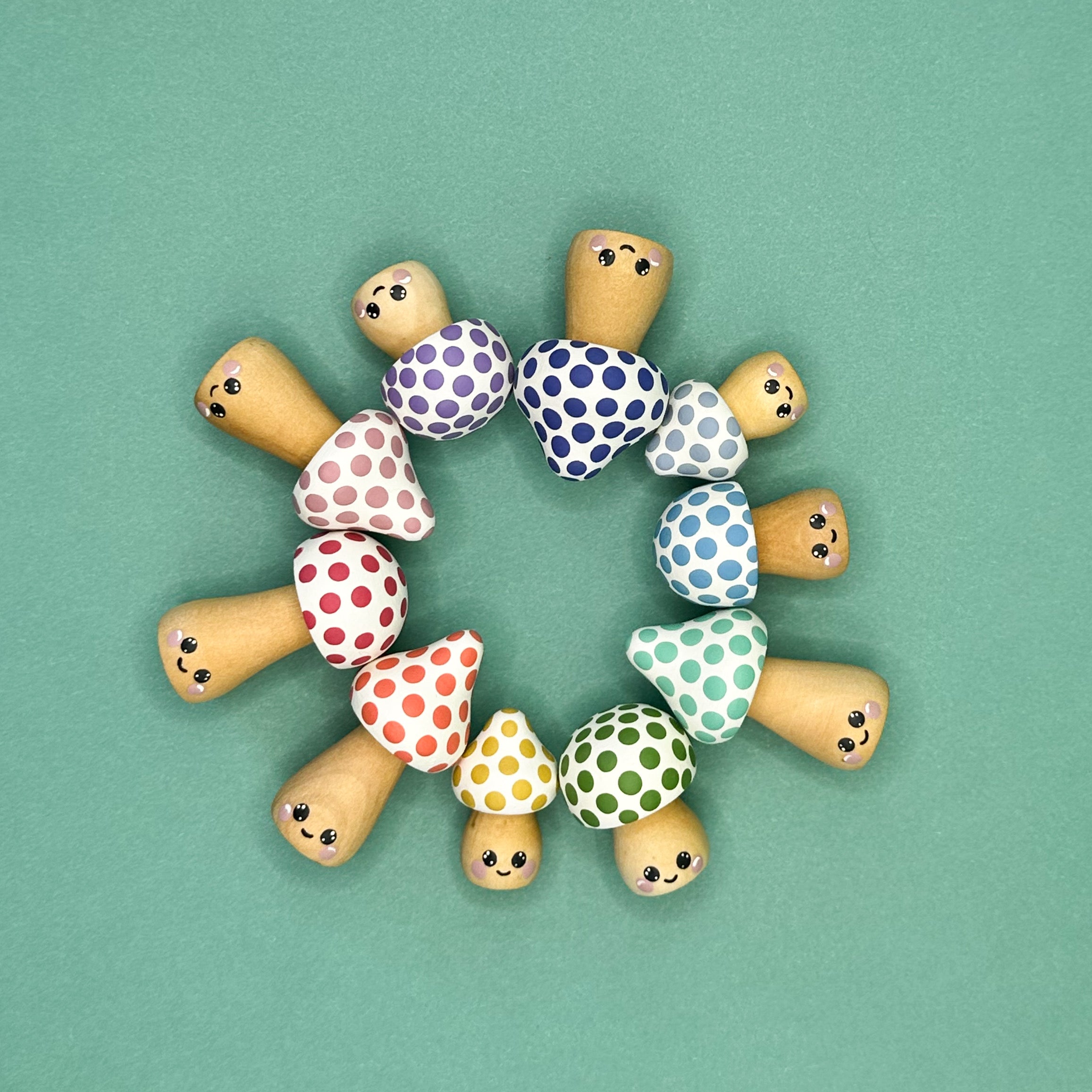 Mini Rainbow Madarch Pals