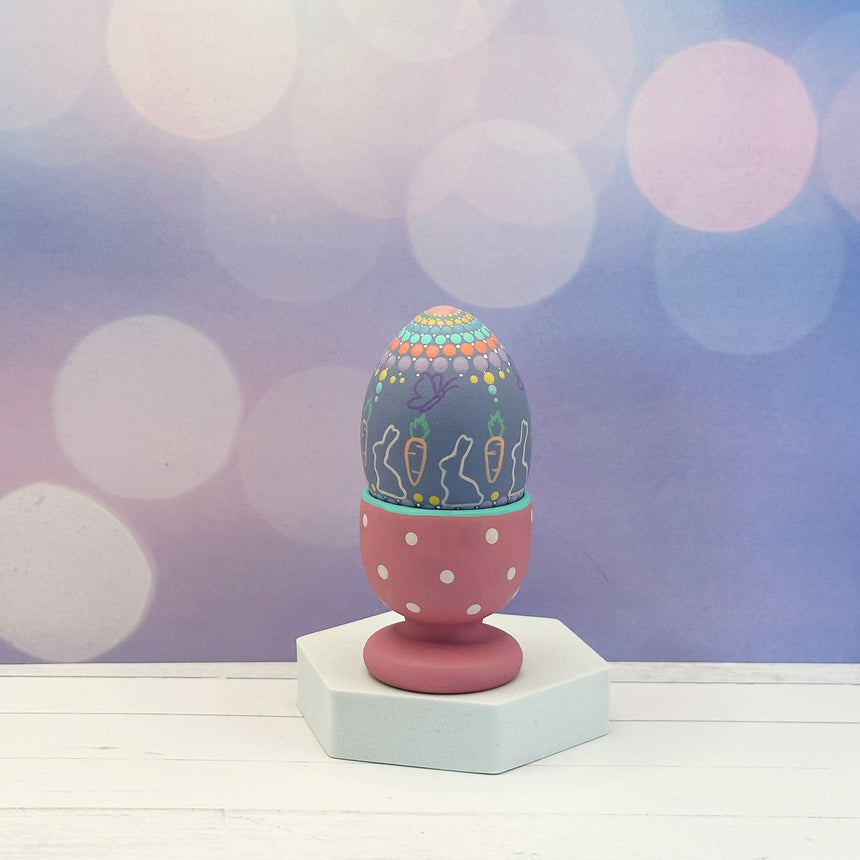 Purple Egg & Cup