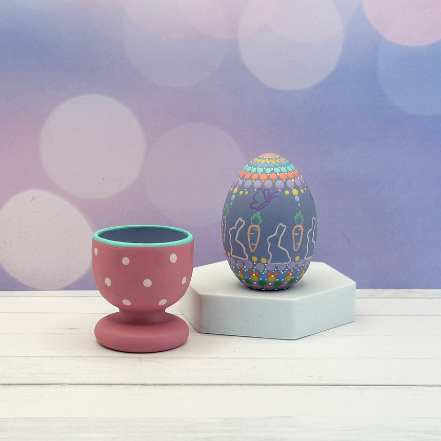 Purple Egg & Cup