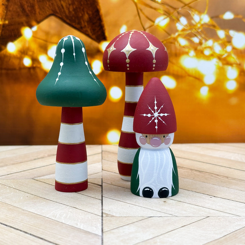 Festive Gnome and Fungi Set